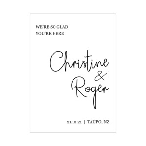 Wedding Signage 1: The Christine Wedding Sign - Acrylic