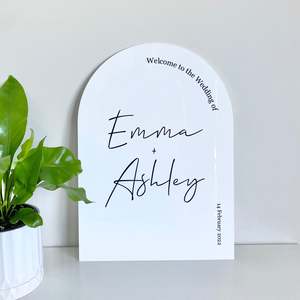Wedding Signage 1: The Emma Wedding Sign - Wood