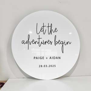 Let the adventures begin - acrylic