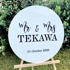 Wedding Signage 1: The Sage Wedding Sign - acrylic