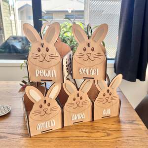 NEW Personalised Bunny Basket