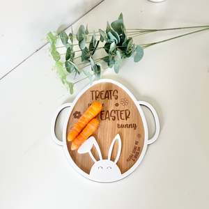 Easter: Easter Bunny Egg treat tray