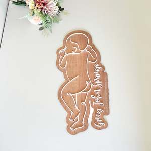 1:1 Scale Birth Plaque