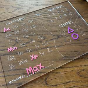 Educational Toys: Trace and learn rewritable board
