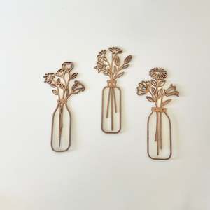 Wall Decor: Flowers in Jars