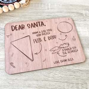 Santa treat tray - pizza beer