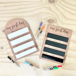 My First Day Boards: My first day board in wood