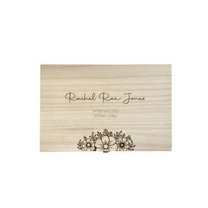 Little Ones Keepsake Boxes: The Rachel birth details keepsake box