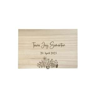Little Ones Keepsake Boxes: The Tiana birth details keepsake box