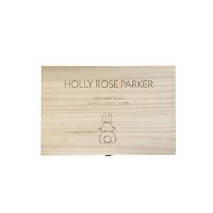 The Holly birth details keepsake box