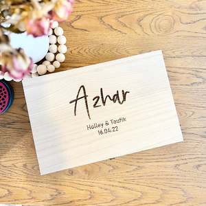 Surname keepsake box