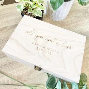 Couples Keepsake Boxes: All you need is love keepsake box