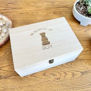 Pet Memorial Keepsake Boxes: Animal Memorial Keepsake box - The Lucky