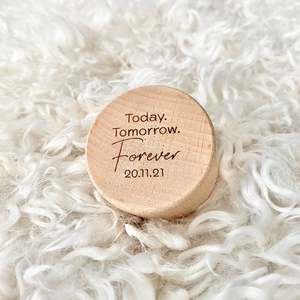 Ring Boxes: Today Tomorrow Forever ring box