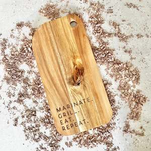 Fd Boards: Marinate. Grill. Eat. Repeat Board