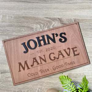 Fd Signs Decor: Est. Man Cave Sign