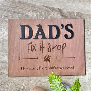 Fd Signs Decor: Fix it shop sign