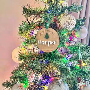 Christmas 2025: Round Name decoration