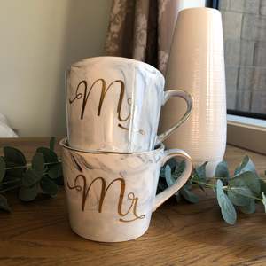 Ready To Ship: Mr & Mr gold foil