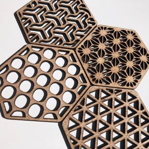 Geometric coasters - mixed hex set