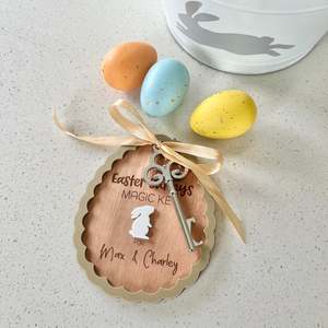 Easter: Easter Bunny Magic Key with Border