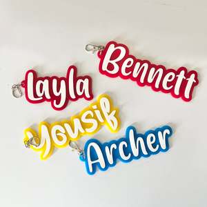 Bag Tags: The Mason - Personalised School Bag Tag