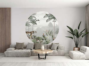 Childrens Wall Decals: Tropical Tiger Dot