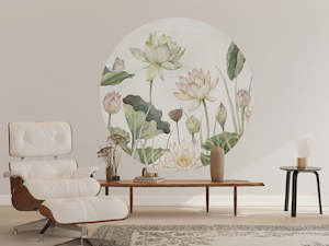 Childrens Wall Decals: Lovely Water Lilies Dot