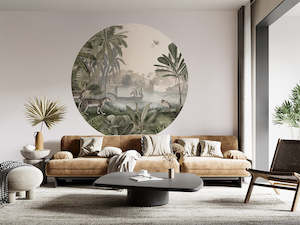 Leopard Landscape - Green Dot