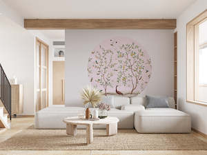 Lemon Tree Chinoiserie - Pink Dot