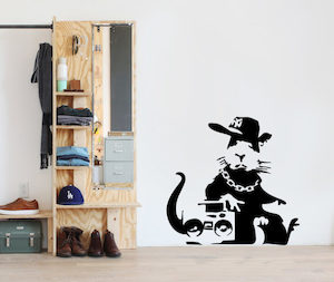 Other: Banksy Gangsta Rat Wall Decal