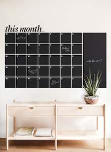 This Month (Days) Blackboard Wall Decal