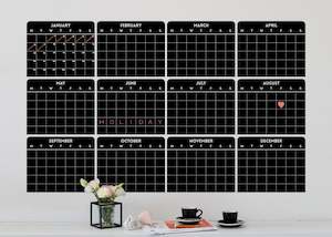 Blackboards: Yearly Blackboard Wall Decal