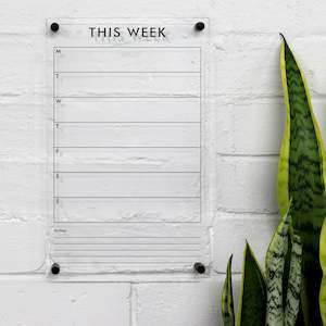 Acrylic Wall Planner: Acrylic Wall Planner - This Week