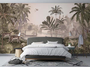 Leopard Landscape - Sepia