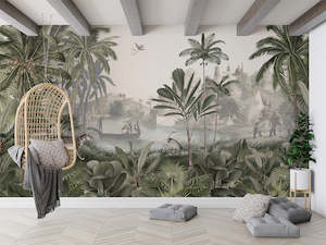 Sir Edward: Leopard Landscape - Green