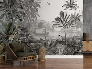 Sir Edward: Leopard Landscape - B&W