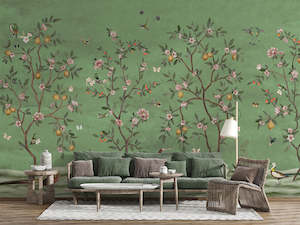 Lemon Tree Chinoiserie - Green