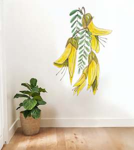 Lesh Creates: Kōwhai wall decal