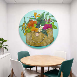 All: Kereru Kete Flowers Acoustic Wall Art