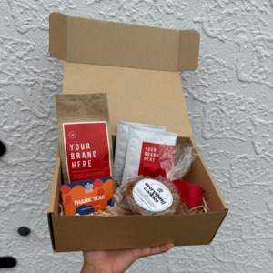 Branded Corporate Gifts And Gift Boxes: Custom Labels + Tart Gift set