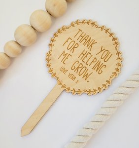 Products: Plant Marker - Teacher / Midwife Gift - Yours+Mine