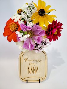 Products: Personalised Bouquet Creator- For Mum Nana etc - Yours+Mine