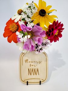 Products: Personalised Bouquet Creator- For Mum Nana etc - Yours+Mine