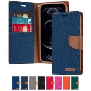 Iphone Case: iPhone 6 / 7 / 8 / SE 2020 Goospery Canvas Wallet Case