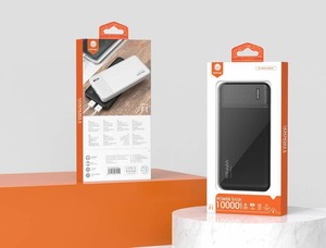 VIPFAN 10000mAh Power Bank with 2.1A Fast Charger, 2 USB Output Port, Type-C & Micro Input