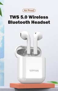 Headphone: VIPFAN Ture Wireless Earphones Smart Touch 5.0 Bluetooth T4