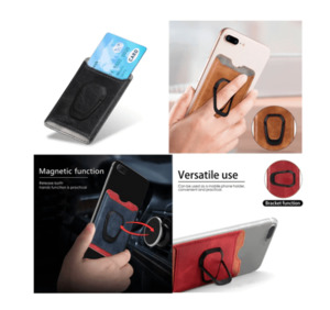 Phone Holder Stander: Card Holder w/ Ring & Magnet