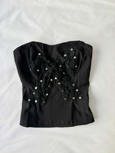 Sale: 00’s Bandeau bow top | Size medium