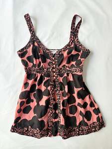 Sale: 00’s Peach patterned cami | Size small
